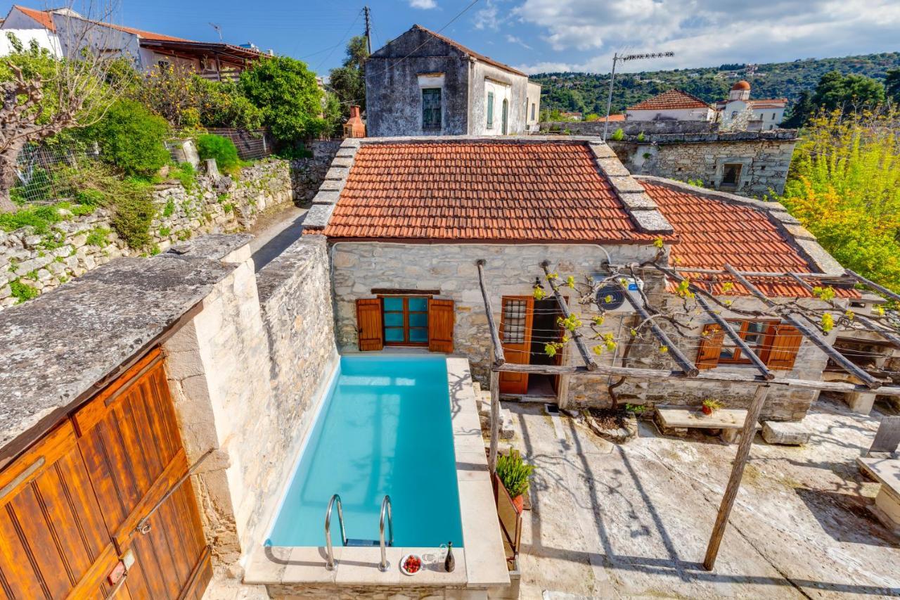 Traditional Home Vereniki With Heated Pool - By Apokoronas Villas Gavalochori 外观 照片